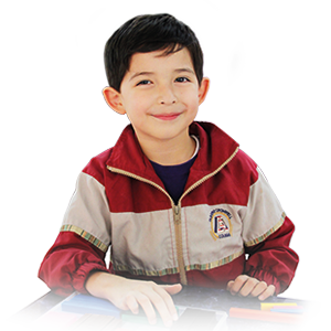 Estudiante de nivel primaria del Colegio Oliverio Cromwell